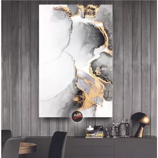 Cuadro Abstracto Elegante Canvas Grueso 140x90cm Cb1