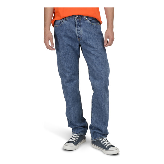 Jeans Hombre 501 Original Fit Azul Medio Levis 00501-0193