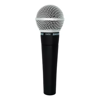 Microfone Shure Sm Sm58-lc Dinâmico Cardioide Cor Cinza-escuro/prateado