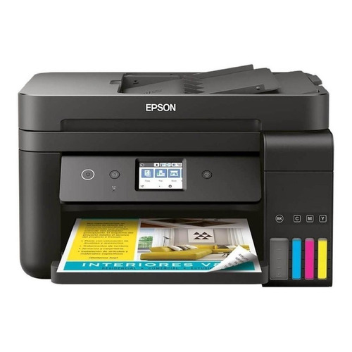 Impresora a color multifunción Epson EcoTank L6191 con wifi negra 220V