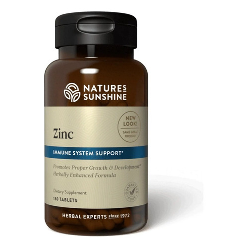 Nature´s Sunshine Zinc 25mg 150 Tabletas Sabor Sin sabor