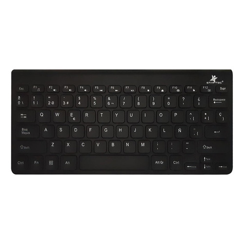 Teclado De Cable Mini Slim Star Tec St-kb-007 Español Color del teclado Negro