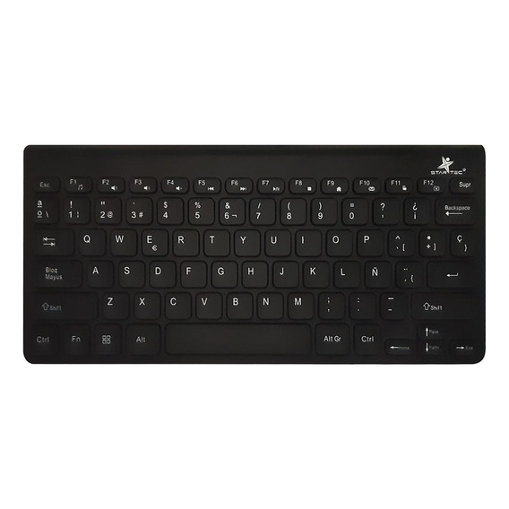 Teclado De Cable Mini Slim Star Tec St-kb-007 Español Color del teclado Negro