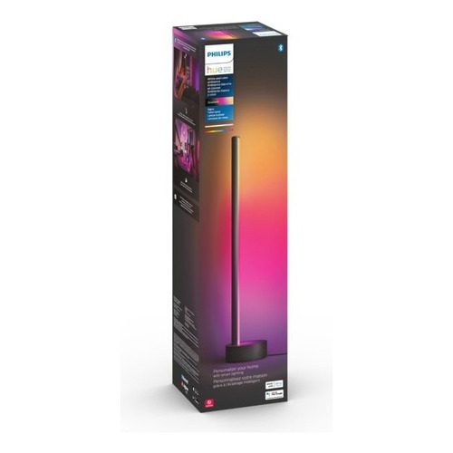 Luminario Inteligente de mesa Philips Hue Signe color negro con luz multicolor 915005987401