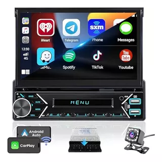 Radio Auto Pantalla 7'' Retráctil Táctil Android + Cámara