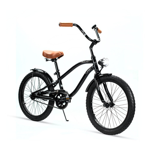 Bicicleta Urbana Rocket R20 De Aluminio Negro Turbo Tamaño del cuadro 110cm-130cm