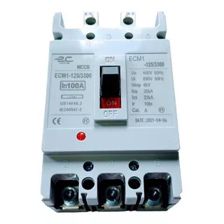 Breaker Interruptor Industrial De Caja Moldeada 100 Amperios