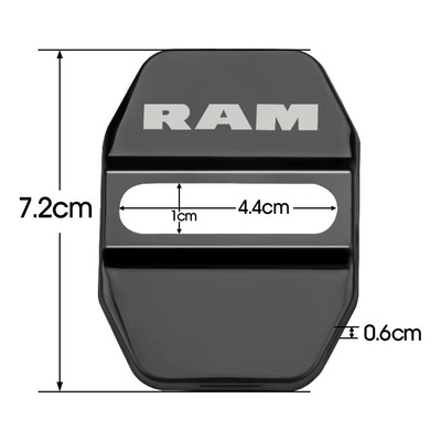 Capa Da Trava Porta Protetor Para Dodge Ram 1500 2500 3500