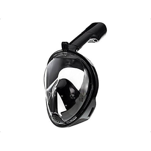 Mascara Snorkel Equipo Buceo Antiparra Full Face Para Go Pro Color Negro S/m