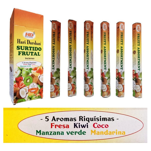 Incienso Caja  Con 120 Varitas. , Aromas A Escoger Fragancia Sutido Frutal