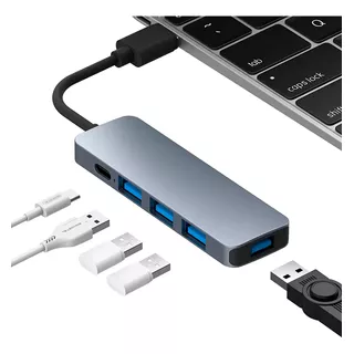 Hub Multipuertos Puertos Usb-c (5 En 1) Para Macbook Win