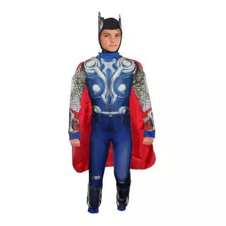 Disfraz Thor  Avengers Niños Musculoso Sublimado Carnaval
