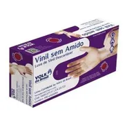 Luvas Descartáveis Volk Do Brasil Cor Transparente Tamanho G De Vinil X 100 Unidades