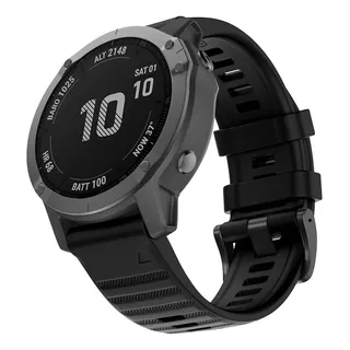 Extensible Para Smartwatch Timeco Para Garmin Fenix 5x / 6x / 7x Negro