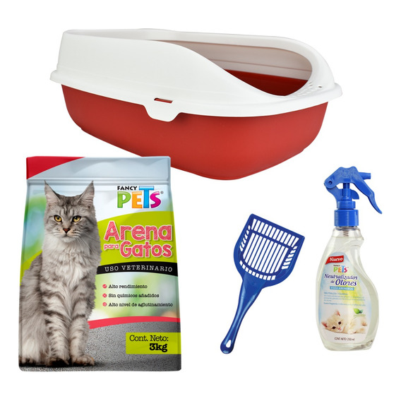 Kit Inicial Para Gato (4 Piezas) Fancy Pets