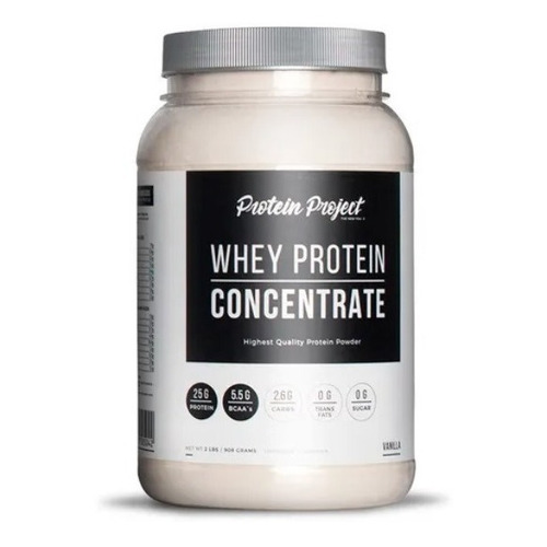 Whey Protein Concentrate Protein Project 2lbs 908gr Tonifica Sabor Vainilla