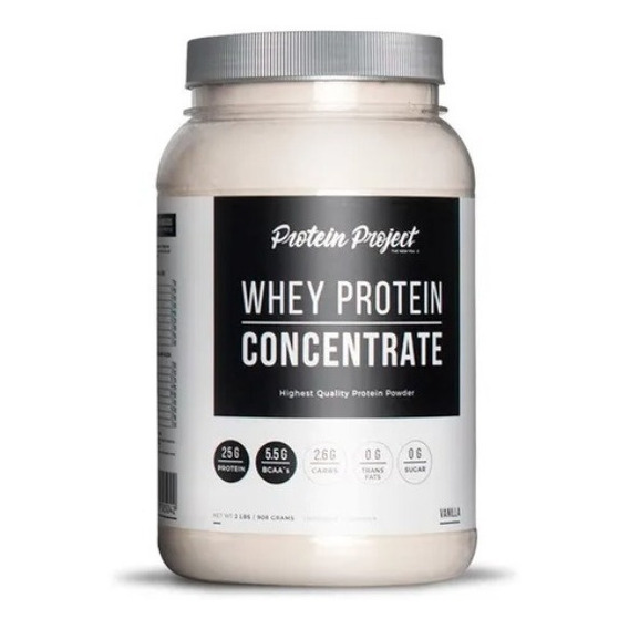 Whey Protein Concentrate Protein Project 2lbs 908gr Tonifica Sabor Vainilla