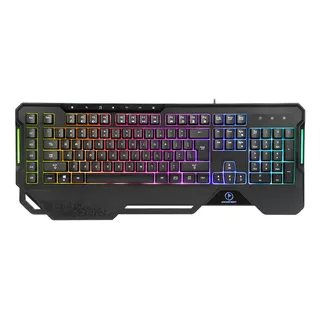 Teclado Profesional Gamer Rgb Lighting Checkpoint Kx100 Color Del Teclado Negro