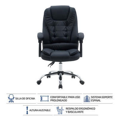 Silla Escritorio Ergonomica Sillon Oficina Giratoria Ejecutiva Secretarial Pc Computador Femmto