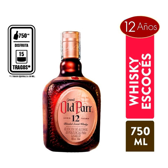 Grand Old Parr whisky 12 años 750ml