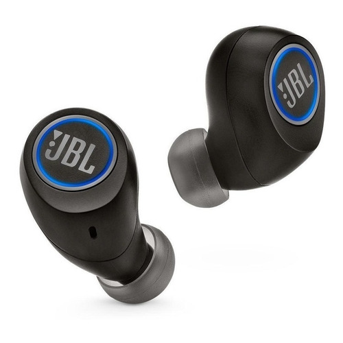 Audífono in-ear gamer inalámbrico JBL Free X JBLFREEX negro con luz LED