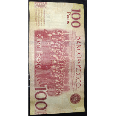 Billete Coleccionable 100 Mxn México 2016