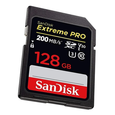 Cartão Sandisk 128gb Sdxc Extreme Pro 200mbs Original