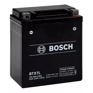 Batería Bosch Original Btx7l Ytx7lbs Yt7a Blindada Gel Honda Benelli Twister Falcon Tornado Crypton