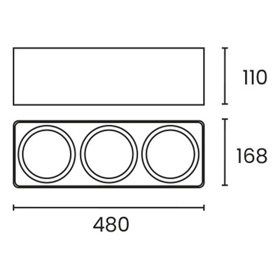 Plafon Cardanico 3 Luces Vancouver Blanco Apto Led Ar111