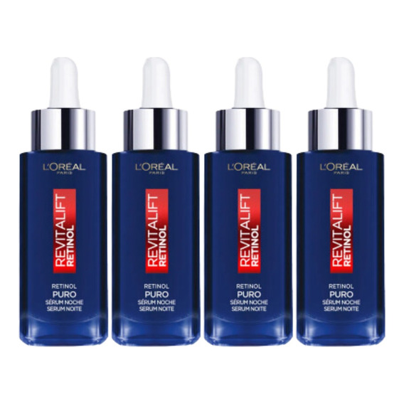 Combo X4 Loreal Serum Noche Revitalift Retinol 30ml