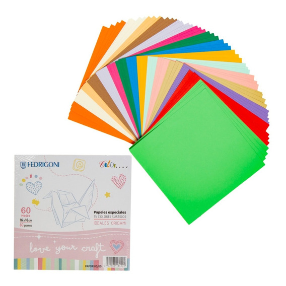 Paquete 60 Hojas 16 X 16 Cm 80gr Ideal Origami Papiroflexia