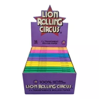 Caja Celulosa Lion Rolling Circus (18u) - Bon Tabac