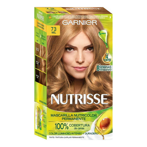 Kit Tinta Garnier  Nutrisse Nutrisse tono 73 miel para cabello