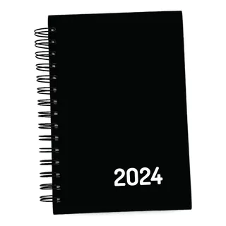 Agenda Executiva 2024 -20 Und- Anual Preta Capa Dura Wire-o 