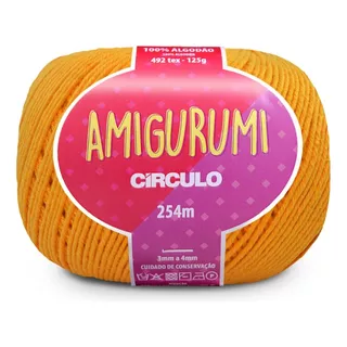 Linha Fio Amigurumi Círculo 254m 100% Algodão - Trico Croche Cor Gema 4146