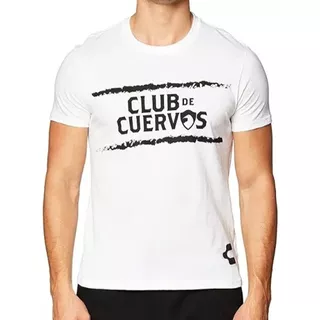 Playera Algodón Club De Cuervos Blanca P/hombre (5009479)