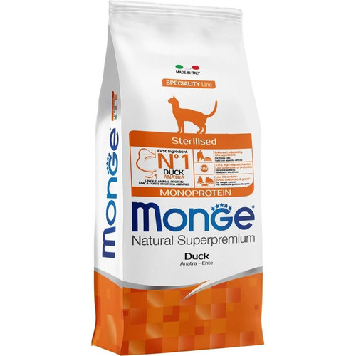Monge Feline Super Premium castrado pato 1.5kg