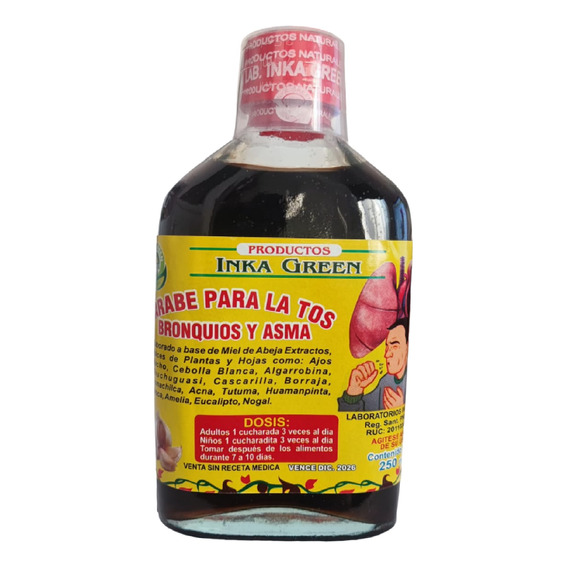 Jarabe Para Resfriados La Tos Expectorante Natural 250ml 