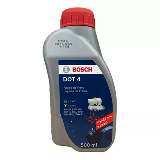 1 Frasco Fluído Aditivo Freio Original Bosch Dot4 500ml