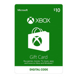 Xbox One Y 360 Live Store 10 Usd Codigo Digital Para Juegos