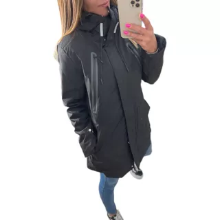 Piloto Impermeable Rosa Negro Mujer The Big Shop