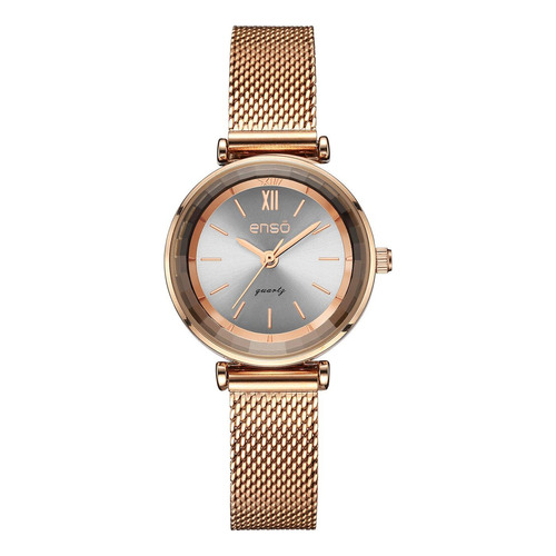 Reloj Enso Casual Oro Rosa Ew9431l1 Para Mujer