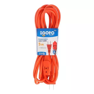 Extension Uso Rudo Naranja Exterior 16awg 5m Igoto