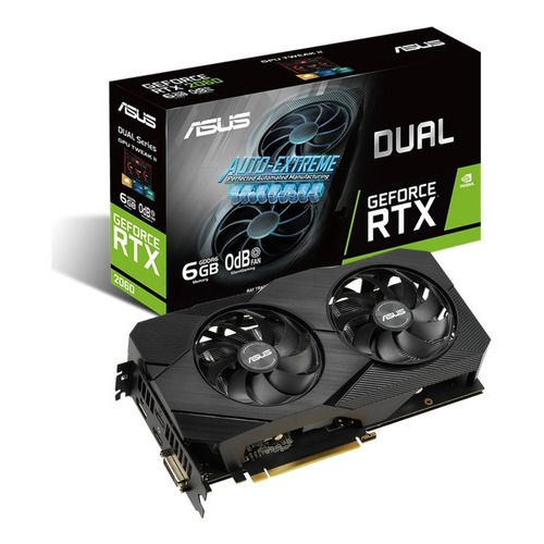 Placa de video Nvidia Asus  Dual GeForce RTX 20 Series RTX 2060 DUAL-RTX2060-6G-EVO 6GB