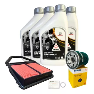 Kit Revisão Civic 1.7 2001 À 2005 Troca De Óleo Honda 10w30