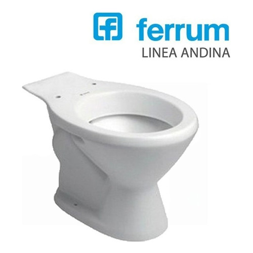 Inodoro Largo De Apoyo Blanco Ferrum Andina Sanitarios Baño