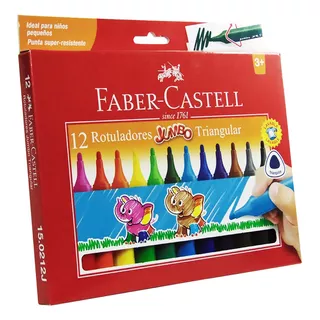 Marcadores Jumbo 12 Colores Faber-castell
