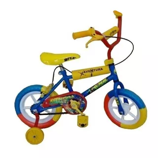 Bicicleta Infantil Infantil Zambito Bic83ch R12 Color Azul/rojo Con Ruedas De Entrenamiento  