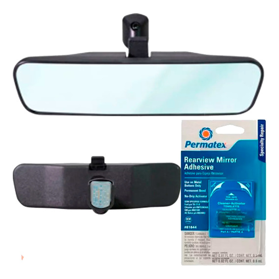 Espejo Retrovisor Interior Universal Con Pegamento