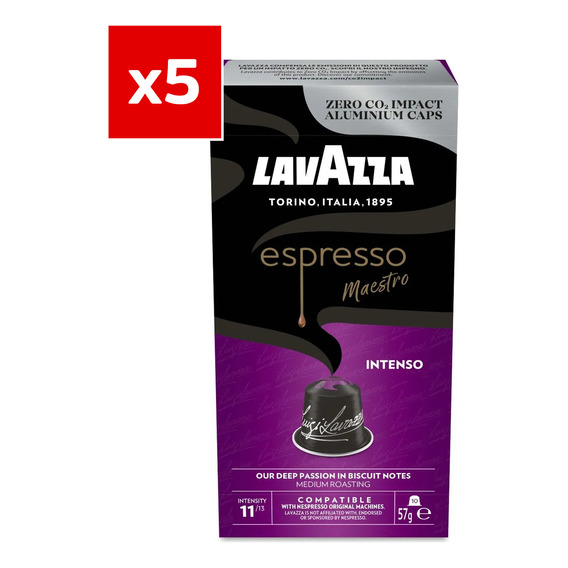 Pack De 5 Capsulas Espresso Intenso Lavazza 58 Gr